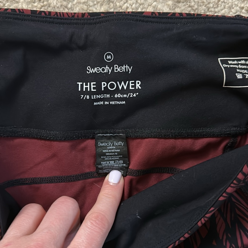 Bundle of 2 Sweaty Betty power 7/8 length leggings - M - Picture 3 of 5